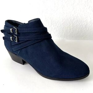 Style & Co Willoww Ankle Booties 7M  -Navy-